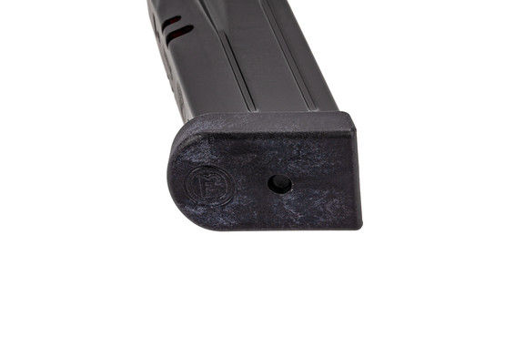 CZ USA full cap 12-round 9mm magazine for P10 S handguns with polymer base plate.
